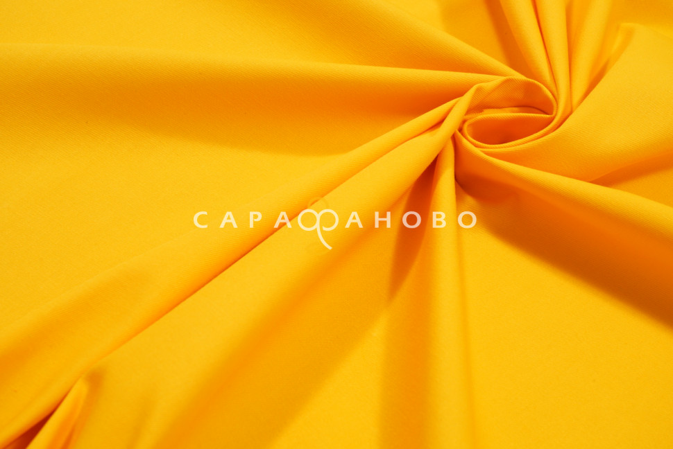 Ткань Саржа 150 см 260 гр №011 Жёлтый