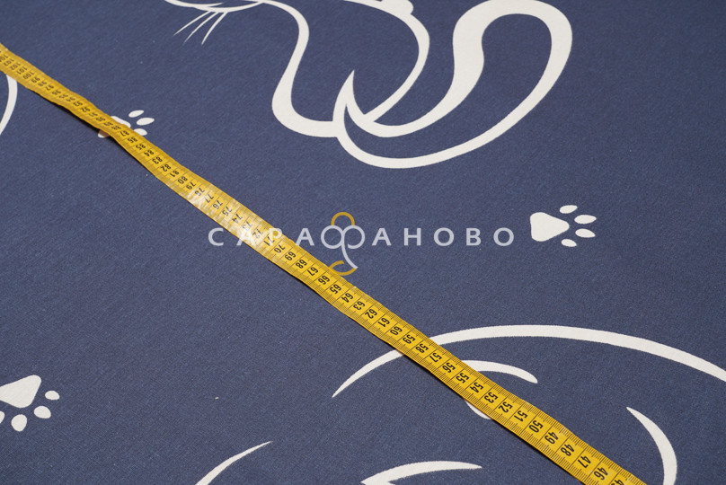 Ткань Бязь 220 см 120 гр рис 3039/1 Кошки