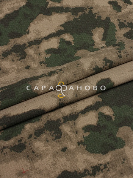 Рипстоп набивной 150 см, 862-1 Мох 230 +/- 10 г/м2