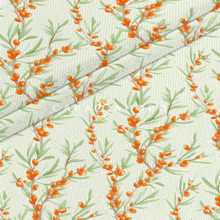Ткань Рогожка 150 см 170 гр рис ОБЛЕПИХА 2333 ВИД 1