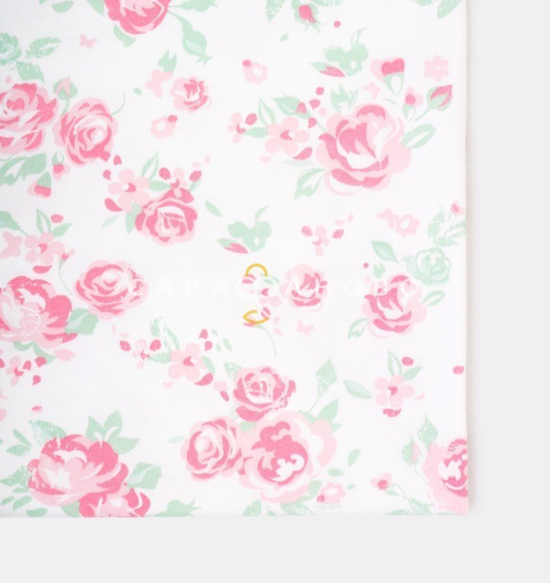 Ткань Интерлок 40/1 Пенье Decoupage новый белый
