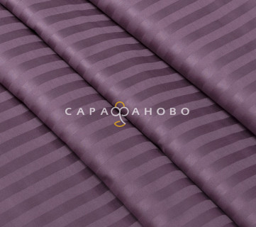Ткань Страйп-сатин 240 см 1-1 Черника 40*40