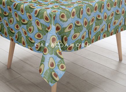 Ткань Рогожка 150 см рис. 224в2 Авокадо