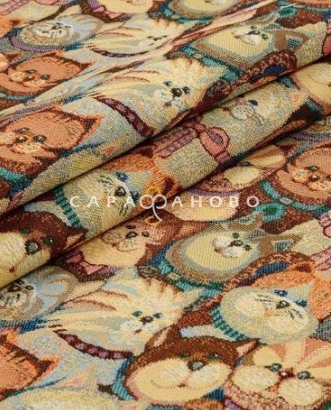Гобеленовая ткань 160 см. Рис Кошечки - детская