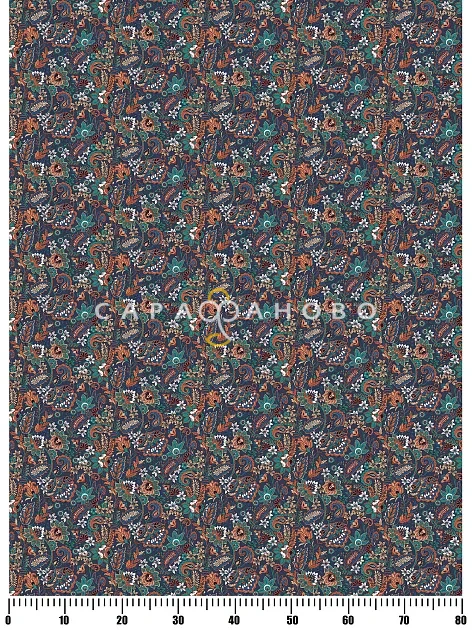 Ткань Ситец 80см 85 гр рис 21684-1 