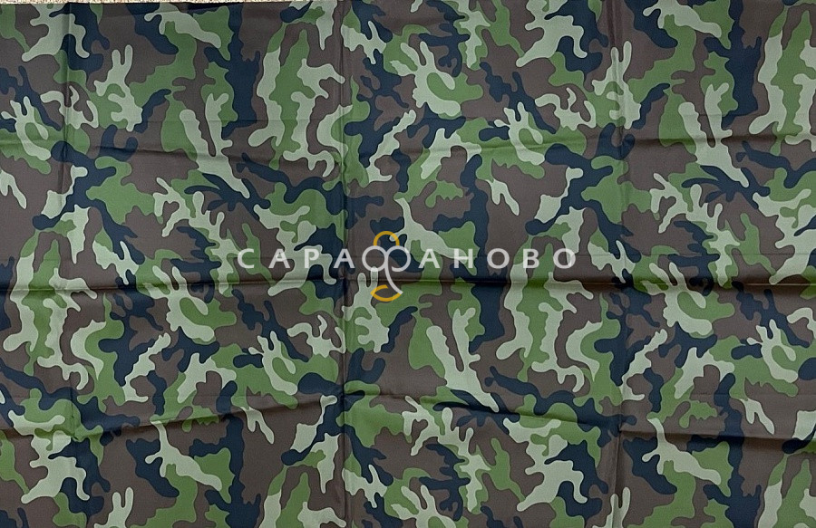 Ткань Оксфорд 200 КМФ PU1000 150 см нато зеленый ZTB040