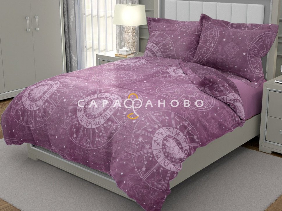 Ткань Перкаль 220 см рис. 300-1 Зодиак (основа)