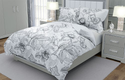 Ткань Перкаль 220 см 110 гр Метафора белая вид 1 (основа)