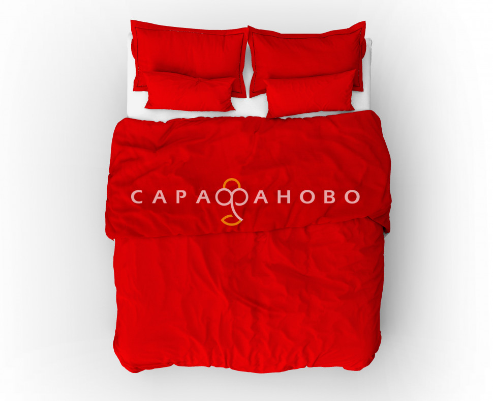 Ткань Сатин 240 см «Красный 866493»