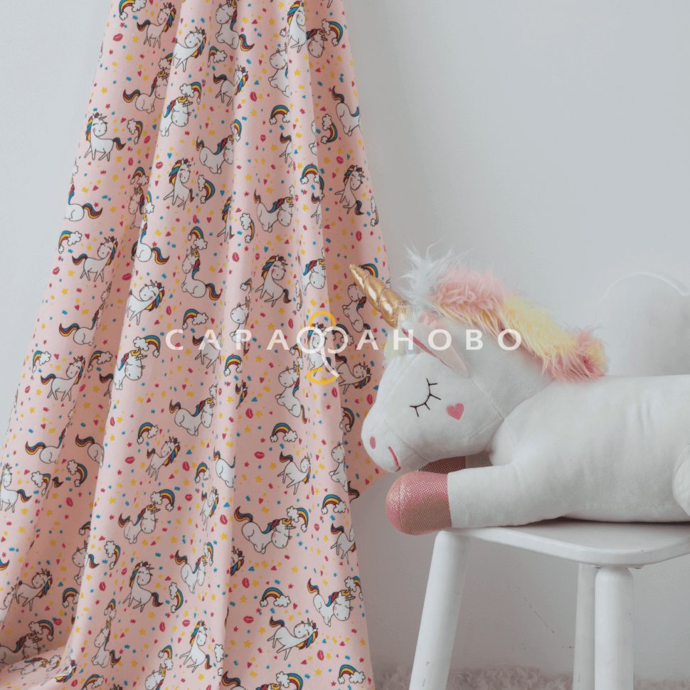 Фланель 90 см 29145-2 Лошадки